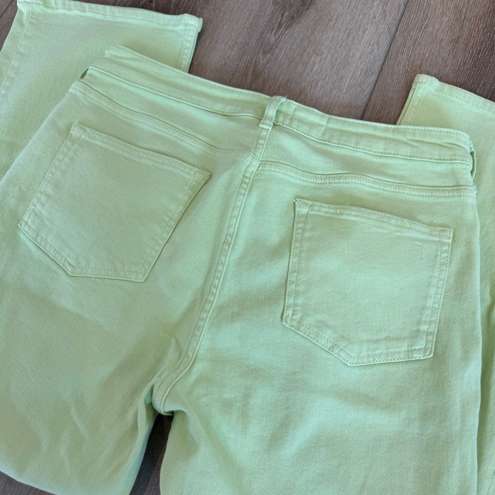 Anthropologie by Pilcro The Yaya Pant Stylish Light Green Flared Jeans Size 32 - Picture 12 of 12